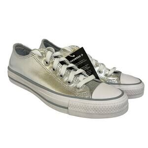 NWT Converse Chuck Taylor All Star Heirloom Silver Sparkle Low Top Sneakers